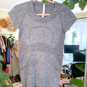 LULULEMON Grey Swiftly Tech Short Sleeve Top